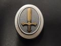 Vpelikurssin merkki, hopeaa / Master sergeant course badge, silver - Nro 6654